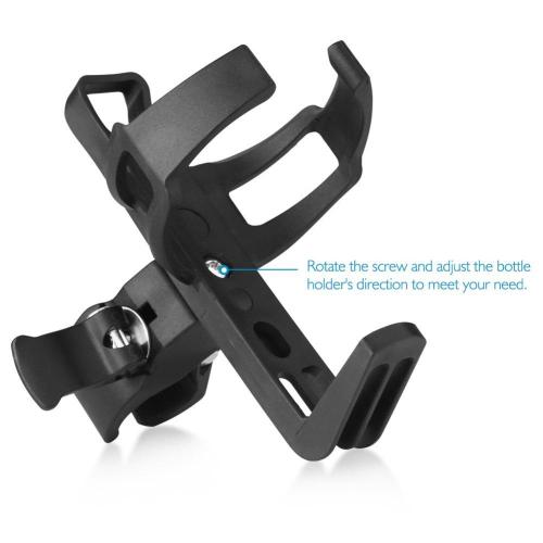 Bike Water Bottle Cages Adjustable Plastic Black