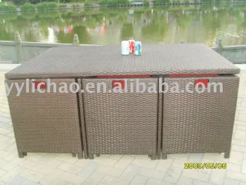 wicker patio set
