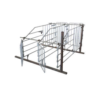 Customizable Galvanized Solid Rod Gestation Stalls For Pigs