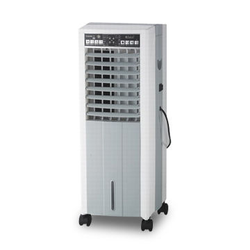 Evaporative air cooler with ionizer