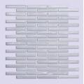 White long strip kitchen glass mosaic tiles