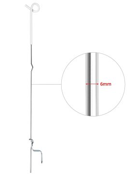 Offset Star Isolatore Outrigger Steel per pali di recinzione elettrica