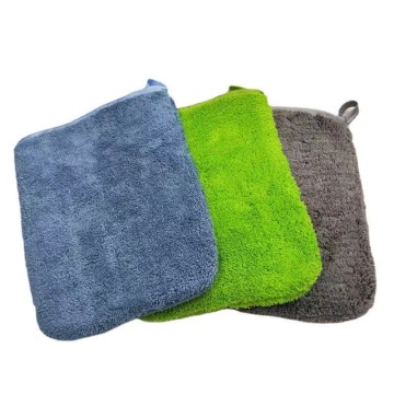 Mitt de microfibre en peluche super doux pour le lavage de voiture et les détails