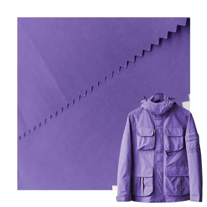 60% Cotton 40% Nylon Mixed PU Coating Waterproof Textile Fabric for Windcoat