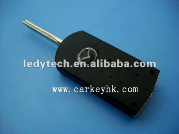 Hot sale Mazda modified flip remote key casing key blank