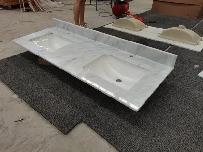 Carrara White Marble Countertops & Vanity Tops