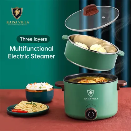 800W 2.5L Stainless Steel Electric Steamer - Multi-Tier Electric Food Steamer
