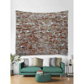 Bakstenen muur Tapestry Rode stenen Tapestry muur opknoping Vintage Tapestry Polyester Print voor woonkamer slaapkamer Home Dorm Decor