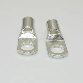 20PC 2 GAUGE 2 AWG X 1/4" 5/16" 3/8" 1/2 35mm2 TINNED COPPER LUG BATTERY CABLE CONNECTOR TERMINAL SC35-6 SC35-8 SC35-10 SC35-12