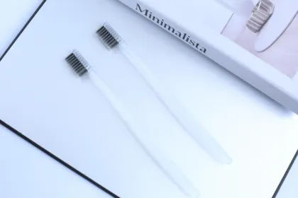 Luxury hotels sell translucent toothbrushes