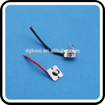 Battery contacts spring with wiring