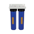 2-stufiges großes blaues 20x4,5-Zoll-Jumbo-blaues Gehäuse für Wasserfilterspender