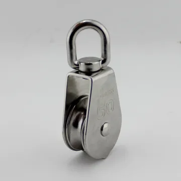 Stainless Steel Single Wheel Swivel Pulley Wire Rope Block