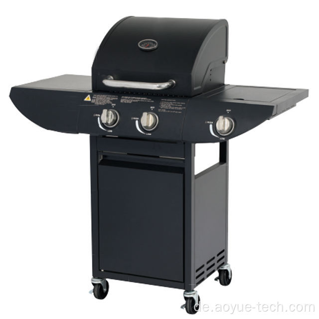 2 Brenner mit Seitenbrennergas BBQ Grill