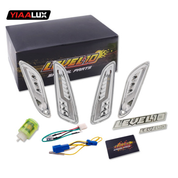 Lightning Shape LED Level 10 Front and Rear Motorcycle Turn Lamp for Vespa Sprint