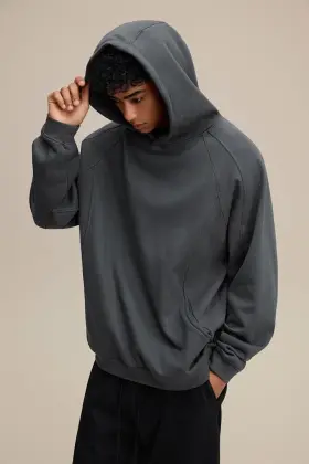 black oversized mens hoodie