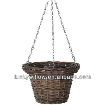 2014 beautiful hanging wicker basket