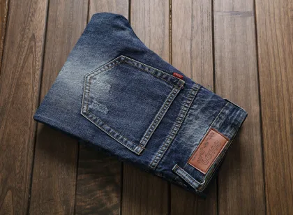 customize cheap high quality ripped men trousers jeans negotiate price