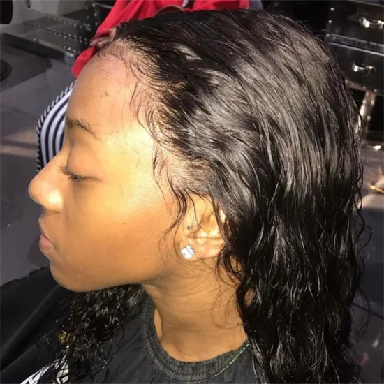 Wholesale 13X4 13x6 Virgin Cuticle Aligned Swiss Lace Frontal Wig Unprocessed Mink Raw Brazilian 100% Human Hair Lace Front Wig