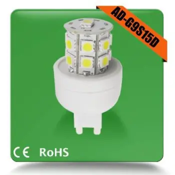 warm color g9 led bulb 15smd 5050 led lamp led g9 light