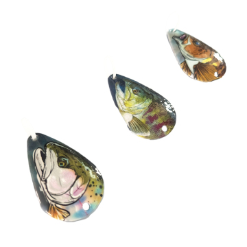 Hot Sales Metal Spoon Trout Fishing Lures with Sequins - Hard & Soft Blade Spinners & Crank Baits