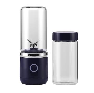 Portable Rechargeable Blender: USB Travel Personal Juicer with 4 Blades