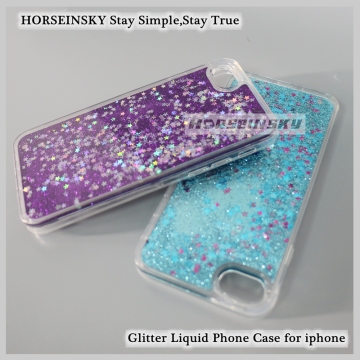 Colorful Bling Cover Shell for iPhone Series Glitter Liquid Phone Case for iphone 7
