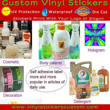 Shampoo Bottle Label Stickers in Roll