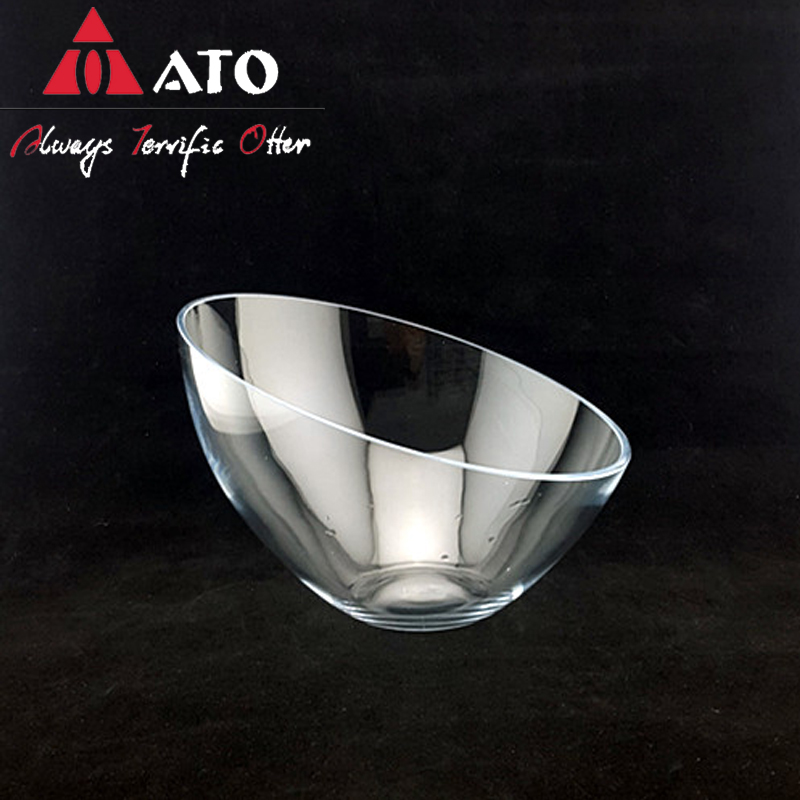 Clear bowl with slanted top Kitchenware Dinner Bowl