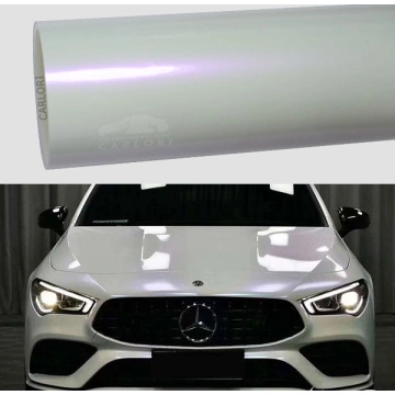 Carlori Pearl White Vinyl Wrap without bubbles, suitable for whole vehicle  wrapping