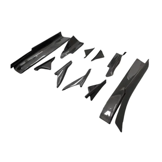 Upgraded OD Style Dry Carbon Fiber Side Skirt Kit for Maserati MC20