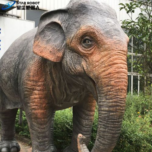 Model gajah animatronik ukuran 2.2m untuk dijual