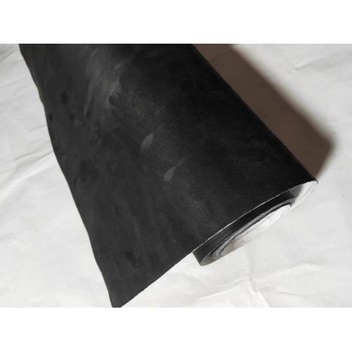 Adhesive Stretchable Black Suede Velvet Fabric Vinyl Wrap