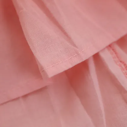 Kids Cotton Tutu Skirt - Pink A-line Layered Tutu Skirt for Toddlers