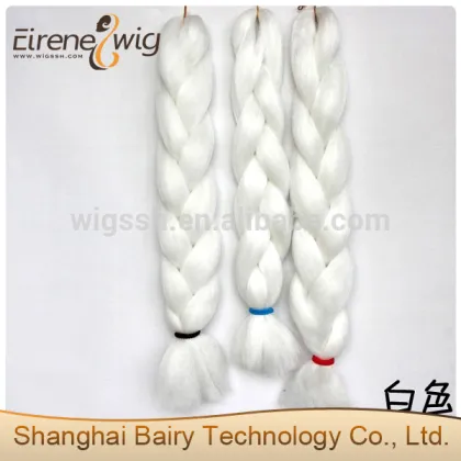 Eirene Black/Grey Ombre Braiding Hair , Two Colored Synthetic Braiding Hair