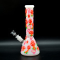 Night glow red mushroom 3D Cartoon Bong,Smoking Bong