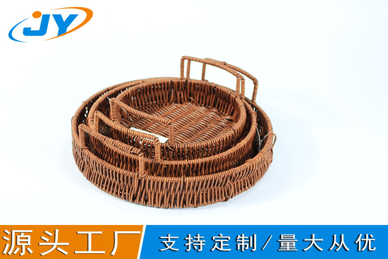 plastic rattan washable Pizza basket