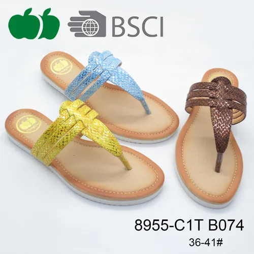 New Fashion Most Popular Pu Women Slippers