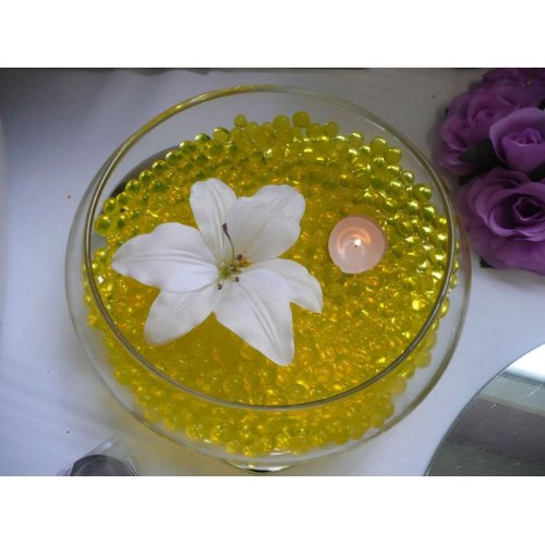 Perlas de agua coloridas del suelo de cristal decoración de florero