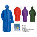 waterproof yellow long pvc raincoat