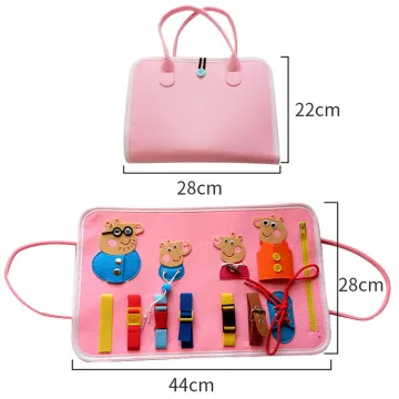 Montessori 7-in-1 Busy Board: Comprehensive Toddler Activity Skills Toy Set