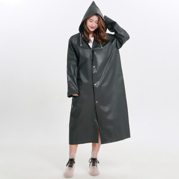 Waterproof Unisex EVA Raincoat Poncho with Hood