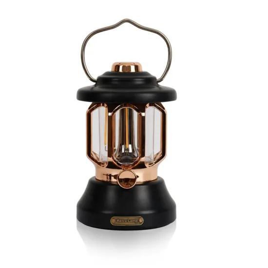 1000 Lumens Retro Vintage Metal Lantern: LED Outdoor Garden Emergency Light with Flickering Flame Effect