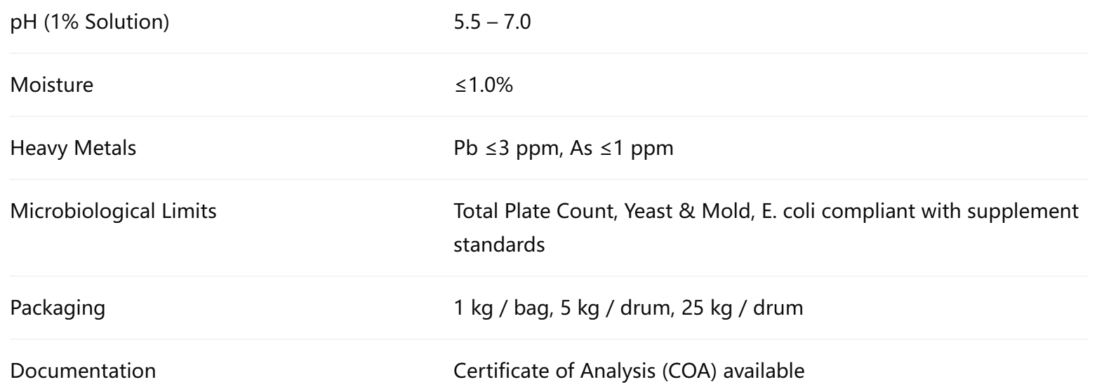 L-Leucine for Capsules and Tablets