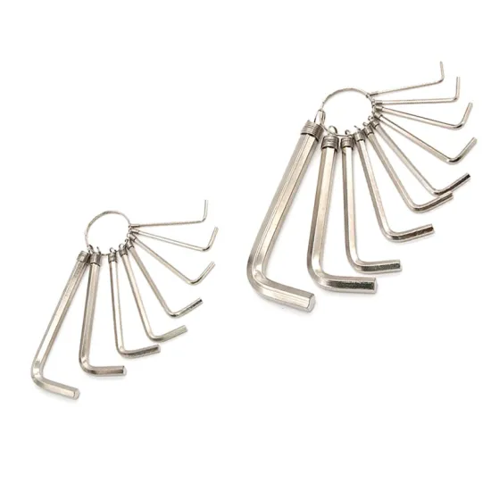 Hexagonal Hex Allen Key Wrench Set with Key Ring