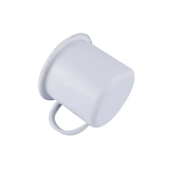 Blank Mug 17oz/500ml Enamel Coffee Cup with White Edge