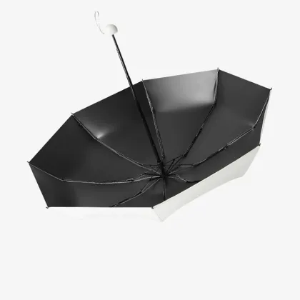 Black Manual Control Five-Fold Sun Umbrella for Adults - Giveaway Item