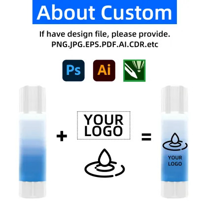 Custom Made Non-Toxic PVA White Stick Glue - Long Shelf Life Brand Glue