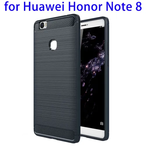 Carbon Fiber TPU Rugged Protective Case for Huawei Honor Note 8 Back Cover