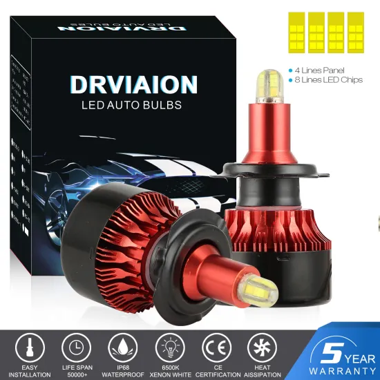 New Arrival 8 Sides Headlight Bulbs 60W 18000LM 6500K H11 H1 9005 9006 H7 LED Headlight Kit Fog Lights